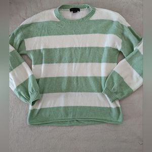 Sanctuary Eye On You Sweater in Recycle Green Stripe